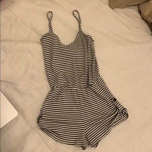Striped romper